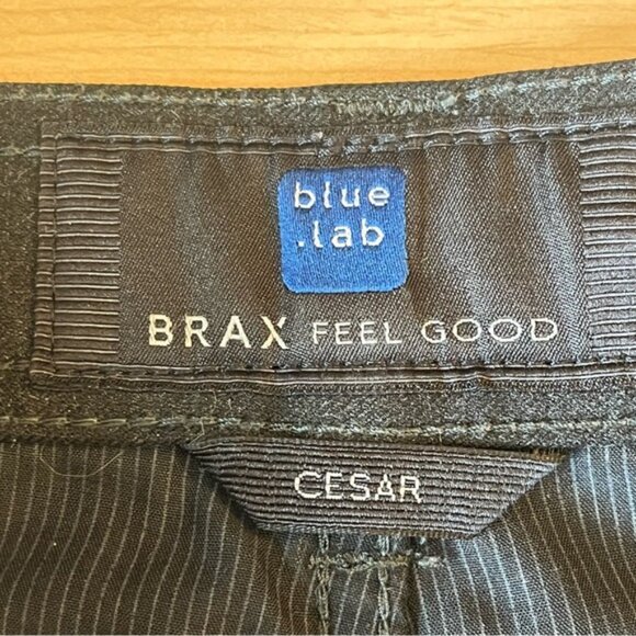 Brax Blue Lab Feel Good "Cesar" Black Slack Stretch Pants - Picture 4 of 15
